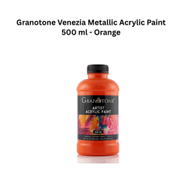 Granotone Venezia Metallic Acrylic Paint 500 ml - Orange