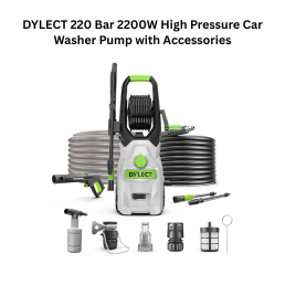 Dylect 220 Bar 2200W High Pressure Car Washer Pump with Accessories