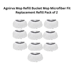 Agnirva Mop Refill Bucket Mop Microfiber Fit Replacement Refill Pack of 2