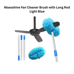 Maxoshine Fan Cleaner Brush with Long Rod Light Blue