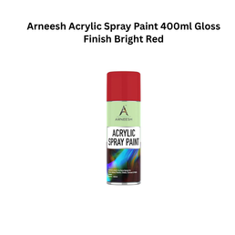 Arneesh Acrylic Spray Paint 400ml - Bright Red