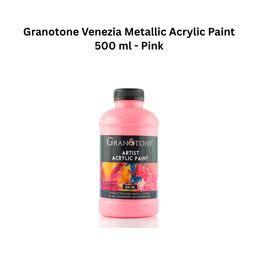 Granotone Venezia Metallic Acrylic Paint 500 ml - Pink