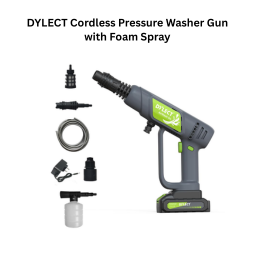 Dylect Cordless Pressure Washer Gun with Foam Spray