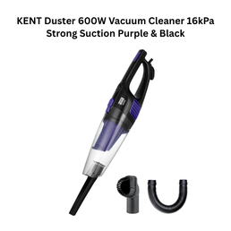 Kent Duster 600W Vacuum Cleaner 16kPa Strong Suction Purple & Black