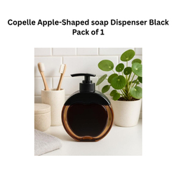 Copelle Apple-Shaped soap Dispenser Black Pack of 1