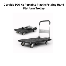 Corvids 500 Kg Portable Plastic Folding Hand Platform Trolley