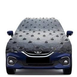 Auto Hub Aluminium Foil Foldable Windshield and Rear Mirror Sunshade,Car Sun Shade for Universal for Cars - Pack of 1