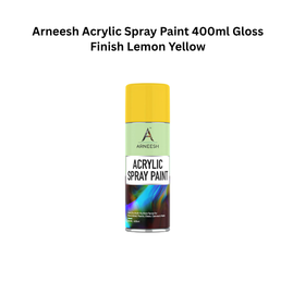 Arneesh Acrylic Spray Paint 400ml - Lemon Yellow