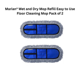 Marian® Wet and Dry Mop Refill Easy to Use Floor Cleaning Mop Pack of 2
