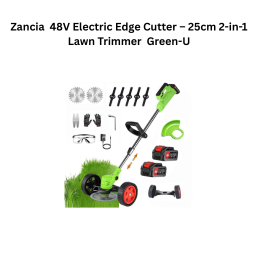 Zancia 48V Electric Edge Cutter – 25cm 2-in-1 Lawn Trimmer Green-U