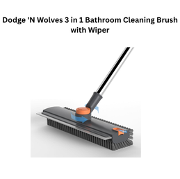 Dodge 'N Wolves 3 in 1 Bathroom Cleaning Brush with Wiper