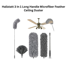 Hallstatt 3 In 1 Long Handle Microfiber Feather Ceiling Duster