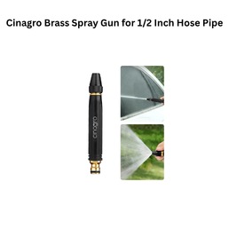 Cinagro Brass Spray Gun for 1/2 Inch Hose Pipe
