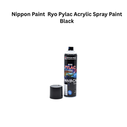 Nippon Paint Ryo Pylac Acrylic Spray Paint Black