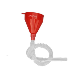 AASONS 2in1 Wide Mouth Fuel Funnel with Handle, Large Plastic Car Petrol Filter Funnel Flexible Spout Refuelling Oil | Water