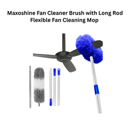Maxoshine Fan Cleaner Brush with Long Rod Flexible Fan Cleaning Mop