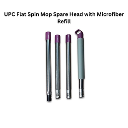 UPC Flat Spin Mop Spare Head with Microfiber Refill
