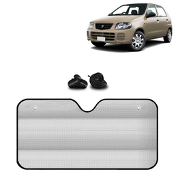 KINGSWAY® Car Window Foil Curtain Sticky Sun Shade Compatible with Mahindra Bolero