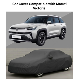 Car Cover Compatible with Maruti Suzuki Victoris Mirror Pocket, Water Resistant, Triple Stitched
