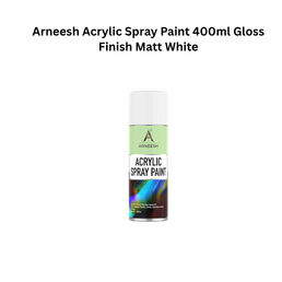 Arneesh Acrylic Spray Paint 400ml - Matt White
