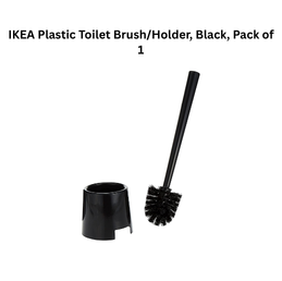 IKEA Plastic Toilet Brush/Holder, Black, Pack of 1