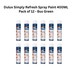 Dulux Simply Refresh Spray Paint 400ML Pack of 12 - Bus Green