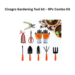 Cinagro Gardening Tool Kit – 9Pc Combo Kit