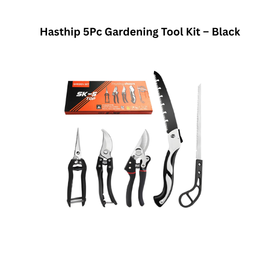 Hasthip 5Pc Gardening Tool Kit – Black