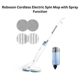 Roboson Cordless Electric Spin Mop with Spray Function