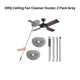 DRQ Ceiling Fan Cleaner Duster, 2 Pack Grey