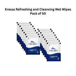 Kressa Refreshing and Cleansing Wet Wipes Pack of 50