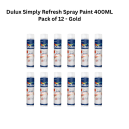 Dulux Simply Refresh Spray Paint 400ML Pack of 12 - Gold