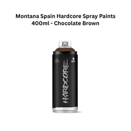 Montana Spain Hardcore Spray Paints 400ml - Chocolate Brown