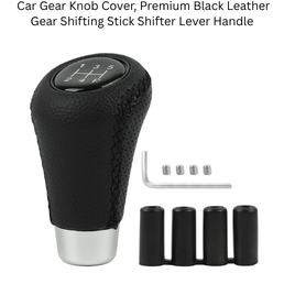AutoBizarre Car Interior Decoration Anti-Slip Scratch-Resistant 5 Speed Gear Shift Knob Rubber Silicone Cover for All Cars, Vans & Trucks