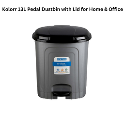Kolorr 13L Pedal Dustbin with Lid for Home & Office
