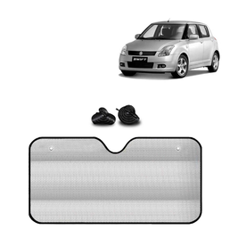 KINGSWAY® Car Window Foil Curtain Sticky Sun Shade Compatible with Hyundai Verna