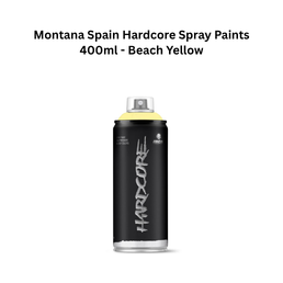 Montana Spain Hardcore Spray Paints 400ml - Beach Yellow