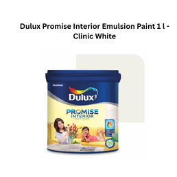 Dulux Promise Interior Emulsion Paint 1L - Clinic White