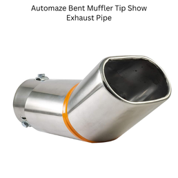 Automaze Bent Muffler Tip Show Exhaust Pipe For Hyundai Creta All Models, 75mm Inlet Dia