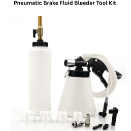 Keaa Pneumatic Brake Fluid Bleeder Tool Kit with Extractor and Refill Bottle