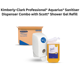 Kimberly-Clark Professional® Aquarius® Sanitiser Dispenser Combo with Scott® Shower Gel Refill