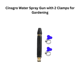 Cinagro Water Spray Gun with 2 Clamps for Gardening