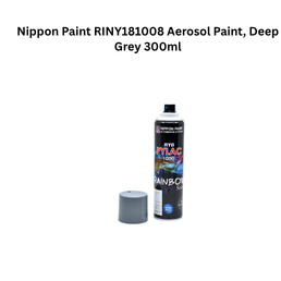 Nippon Paint RINY181008 Aerosol Paint, Deep Grey 300ml