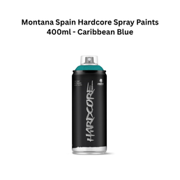 Montana Spain Hardcore Spray Paints 400ml - Caribbean Blue