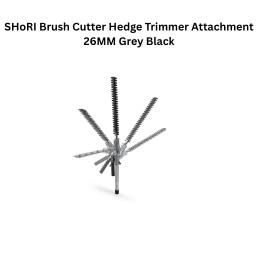 Shori Brush Cutter Hedge Trimmer Attachment 26MM Grey Black