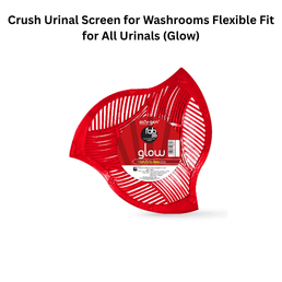 Crush Urinal Screen for Washrooms Flexible Fit for All Urinals (Glow)