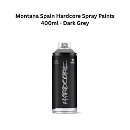 Montana Spain Hardcore Spray Paints 400ml - Dark Grey