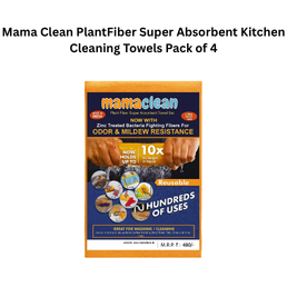 Mama Clean PlantFiber Super Absorbent Kitchen Cleaning Towels Pack of 4