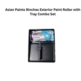 Asian Paints 9Inches Exterior Paint Roller with Tray Combo Set