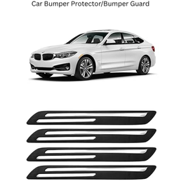 AOSIS-Car Bumper Protector/Bumper Guard for AUDI Q3 Sportback with Single Chrome Stripe (4-Pcs)